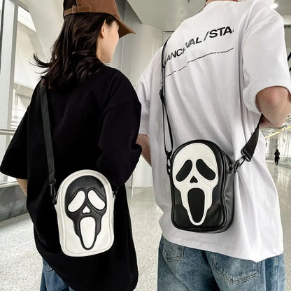 Ghost Face Halloween Crossbody Bag