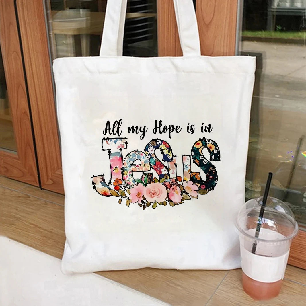 All My Hope Is in Jesus Canvas Tote Bag