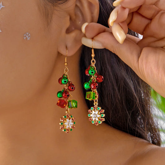 Christmas Charm Dangle Earrings