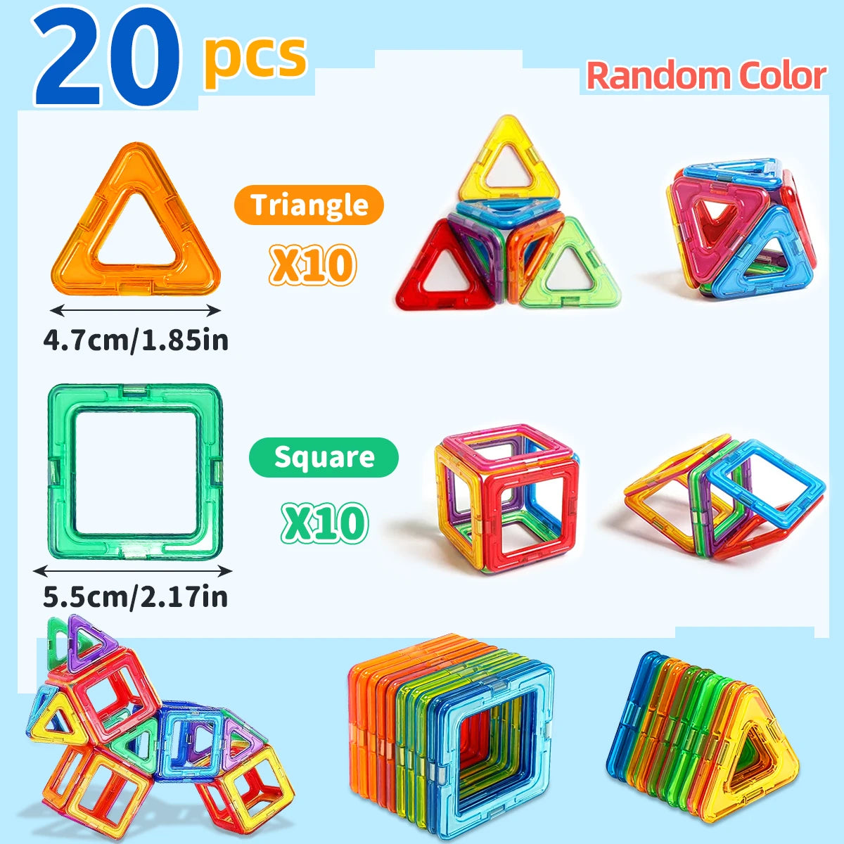 Magnetic Building Tile Sets