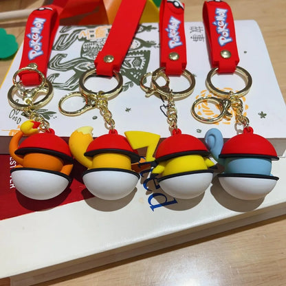 Pokéball Keychains — Four Character Collection