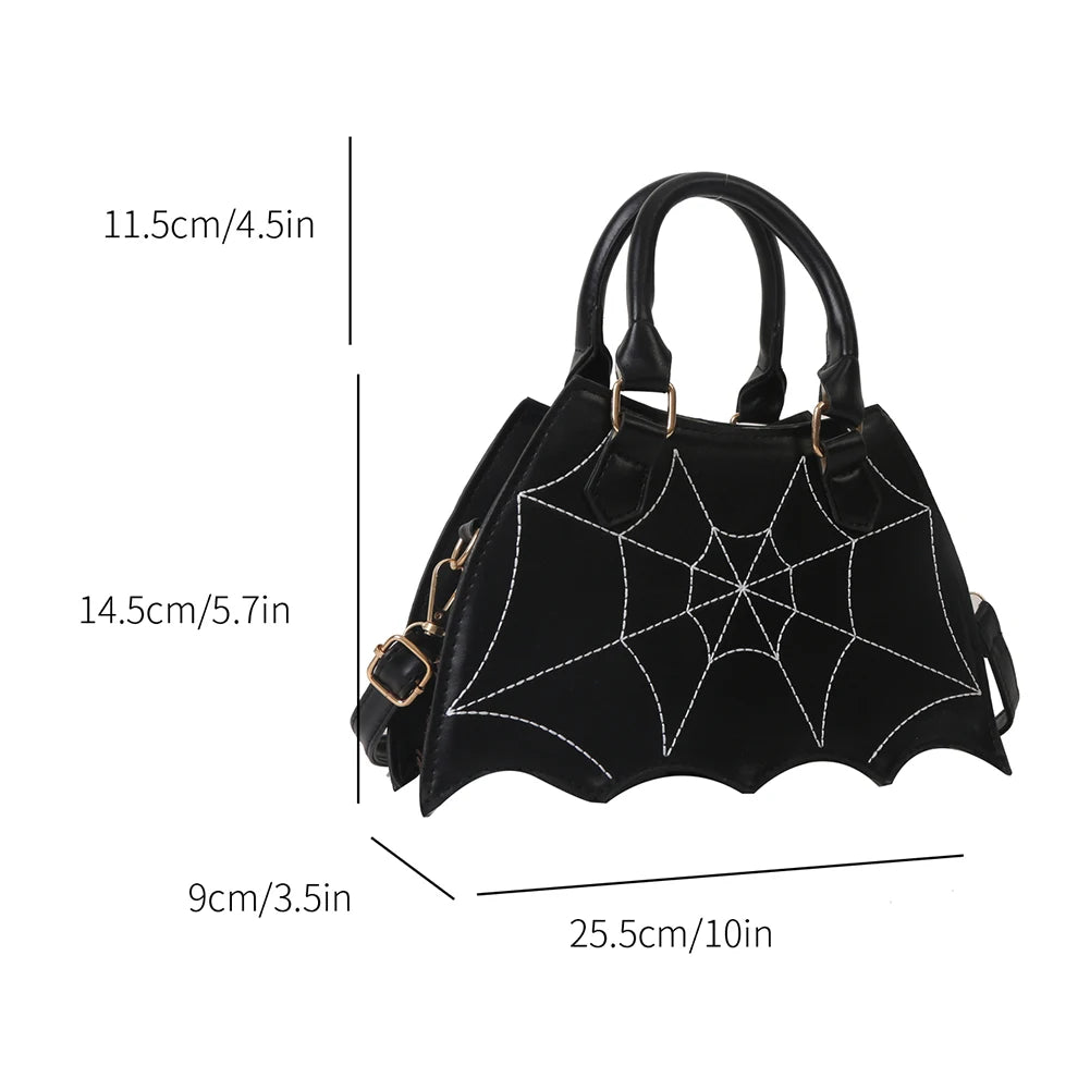 Spiderweb Halloween Crossbody Handbag