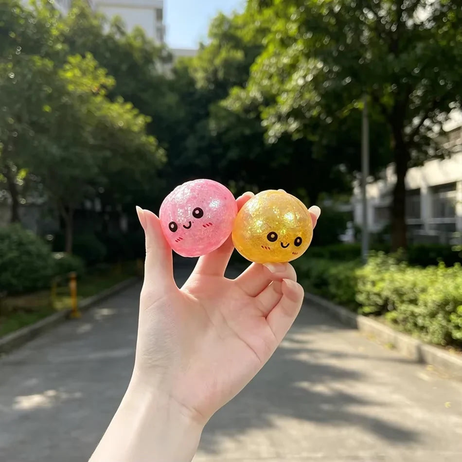 Mini Glitter Dumpling Squishy Packs