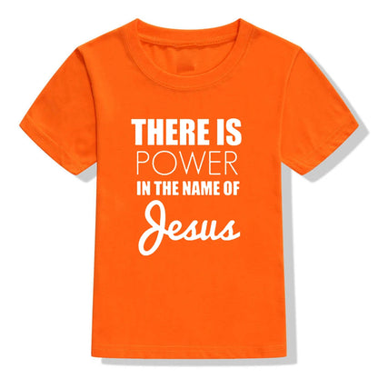 Jesus Power Kids T Shirt