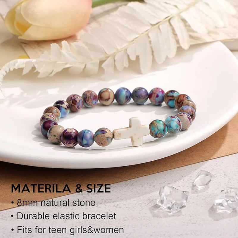 God Is Within Her Cross Bracelet