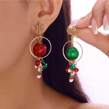 Christmas Tree Pendant Earrings