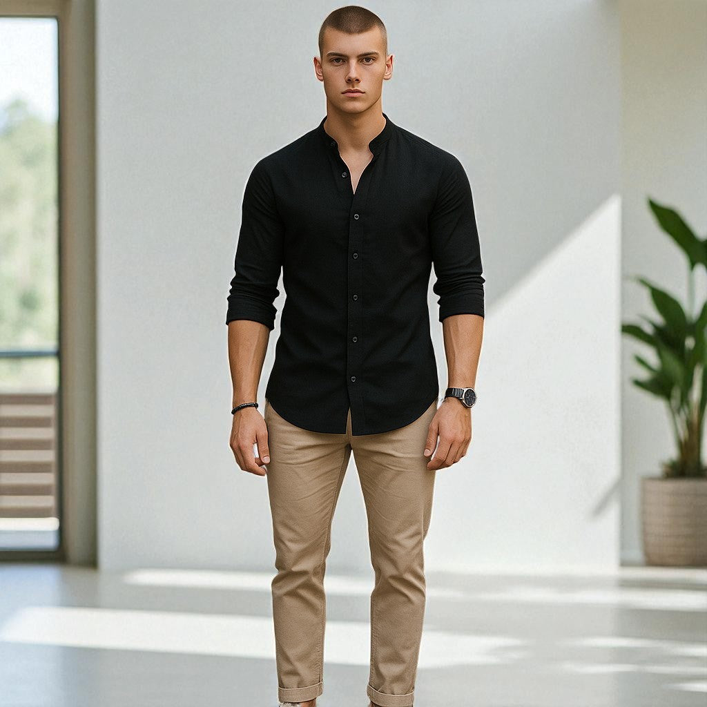 Zen Band-Collar Top
