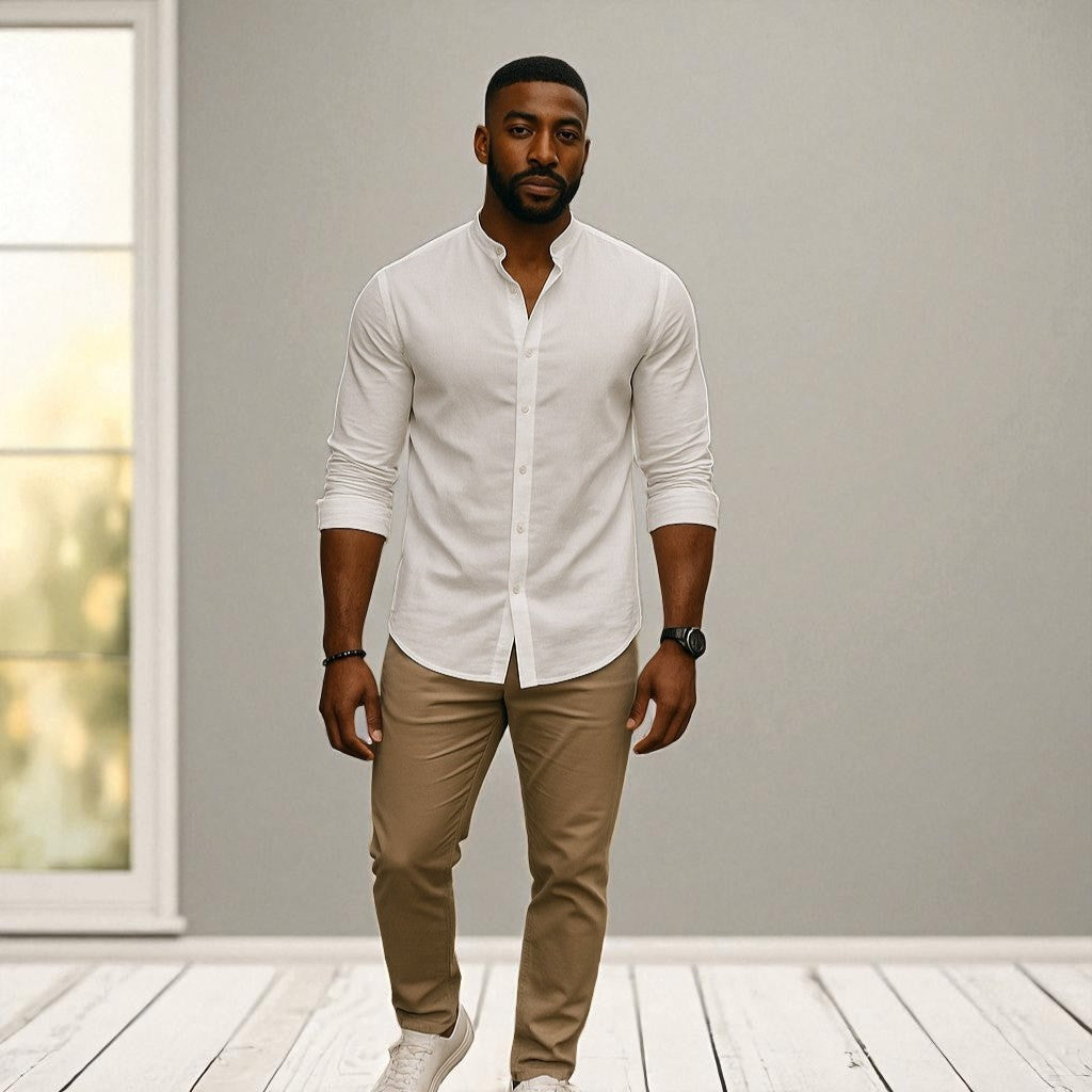 Zen Band-Collar Top